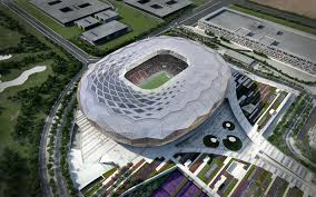 Download Wallpapers Qatar 2022 Qatar Foundation Stadium Ar Rayyan Modern Sports Arena 3d Model Football Stadium 2022 Fifa World Cup Besthqwallpapers Com 2022 Fifa World Cup World Cup Stadiums Stadium Design