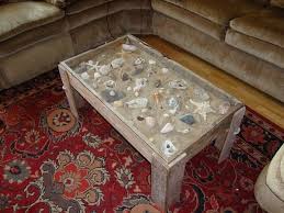 My Zen Table That My Husband Made Out Of Wood Sand And Shells We Collected At The Beach Stuff I Like Shadow Box Coffee Table Beach Table Beach Crafts