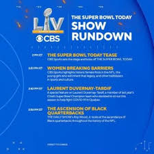 We absolutely recommend this service for anyone looking to get inexpensive exposure to the cbs lineup or nfl and sec football games and other sporting. Cbs Super Bowl Coverage Begins At 11 30am Network Has 7 Hours Of Pre Game Before Kickoff Sports Broadcast Journal