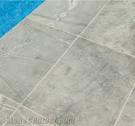 Blue Sky Grey Granite Pool Pavers Bullnose Flamed Tile