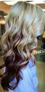 Love This Blonde With Red Underneath Hair Styles Hair Inspiration