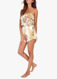 Maybe you would like to learn more about one of these? Soldes Combi Short De Plage Bustier Imprime Tropical Ecru Lahainavoil Banana Moon Femme Place Des Tendances