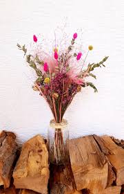 Trockenblumenstrauss Candy Blumenwiese Trockenblumen Bohostrauss Strauss Getrocknete Blumen Muttertag Decor Home Decor Glass Vase