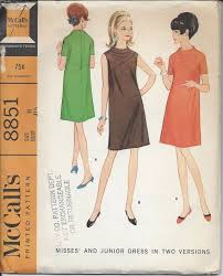 1967 Mccall S Sewing Pattern 8851 Mod A Line Dress With Etsy Shift Dress Pattern Mccalls Sewing Patterns Vintage Shift Dress