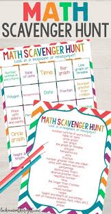 Free Math Scavenger Hunt Printables Homeschool Giveaways Scavenger Hunt Math Elementary Math Math Enrichment