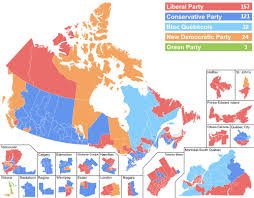 Results Of The 2019 Canadian Federal Election By Riding Wikipedia
