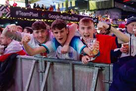 England fans nurse sore heads after celebrating 3-0 victory against Senegal 