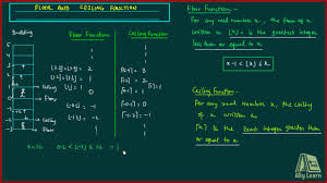 Maybe you would like to learn more about one of these? Floor And Ceiling Function Definition And Examples Hindi Youtube