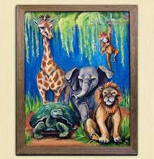 Welcome To The Jungle Nursery Decor Children S Art Etsy Jungle Nursery Decor Jungle Art Art