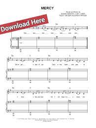 Shawn Mendes Mercy Sheet Music Piano Notes Chords Download Keyboard Guitar Tabs Voice Vocals Pdf Shawn Mendes Sheet Music Mendes
