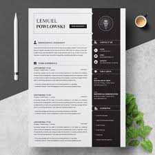 Download our contemporary resume templates absolutely for free. Professional Resume Template Cv Template Instant Download Crella