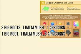 Pokemon Quest Recipes Pokemon Veggie Smoothies Recipes