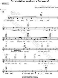 Do You Want To Build A Snowman From Frozen Sheet Music Leadsheet In F Major Download Print Ukulele Songs Ukulele Music Sheet Music