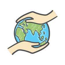 Hand Holding The Globe Hand Drawn Doodle Icon Ecology Care And Eco Friendly Concept Asia Background Campaign Png And Vector With Transparent Background For F How To Draw Hands Doodle Icon