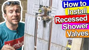 To install twin concealed thermostatic shower valve. How To Fit A Recessed Concealed Shower Valve Plumbing Tips Youtube