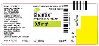 chantix varenicline fda package insert drug facts