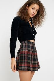 Black And White Check Pleated Mini Skirt Women S Skirts Mini Midi Maxi Denim More Urban Outfitters Uk Mini Skirts Pleated Mini Skirt Tennis Skirt Outfit