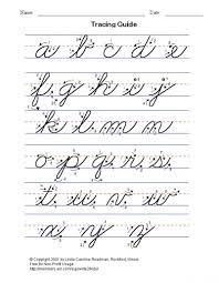 Cursive letters of the alphabet in upper and lowercase to trace, with arrows to follow. Learn Cursive Online Free