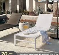 Hot Selling Outdoor Patio Garden Furniture Luxury Aluminum Chaise Lounge  for Hotel