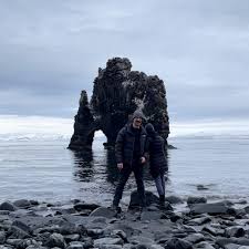 Erika and I at Hvítserkur.