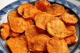 Easy Homemade Sweet Potato Chips Omg So Good Paleo Grubs Homemade Sweet Potato Chips Sweet Potato Chips Best Baked Sweet Potato
