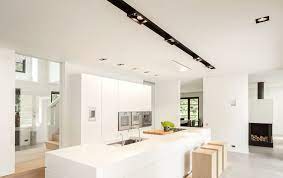 Folks dislike seeing the track fixture on a ceiling, and prefer the clean look of an array of holes in the ceiling with recessed cans. Track Lighting Installation Guide And Tips