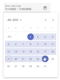 Angular Material Date Range Picker