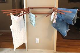 Erica on northwest edible constructed this diy clothes drying rack from two panels off a baby jail she got off of freecycle. 8 Practical Clothes Drying Racks That Don T Take Up Floor Space Huffpost Life