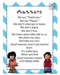 Manners Poem Kids Poems Preschool Songs Kindergarten Songs