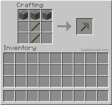 How To Make A Stone Pickaxe In Minecraft And More Crafting Recipes Crafting Recipes Minecraft Crafting Recipes Minecraft