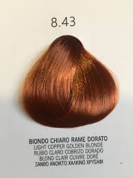 The curly tendrils are slightly lighter in the front to refresh the complexion. Sicura Hair Dye Color 8 43 Light Blonde Golden Copper