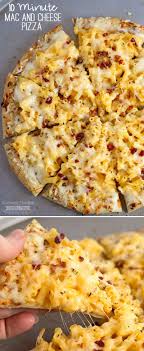 This 10 Minute Easy Mac And Cheese Pizza Recipe Is A Great Last Minute Dinner Idea Your Kids Wi Pizza Recipes Homemade Mac And Cheese Pizza Easy Mac And Cheese