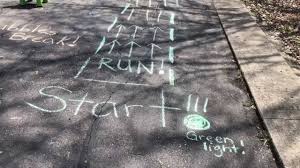These diagrams can be translated into a variety of other two and three dimensional media. Outdoor Chalk Obstacle Course Youtube
