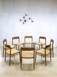 Model No 75 Dining Chairs Eetkamer Stoelen Niels O Moller Voor J L Moller Stoelen Eettafel Stoel Eetkamer