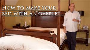 A box spring is required, but not included. Making Your Bed With A Coverlet Youtube