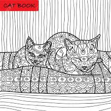 Lannoo publishers part of lannoo publishing group has established a global presence with. Coloring Cat Page For Adults Mama Cat And Her Baby Kitten Sitting On Sofa Hand Drawn Illustration With Patterns Zenart Royalty Free Cliparts Vectors And Stock Illustration Image 56615539