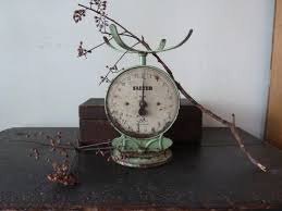 art deco apple green salter scales