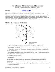 1.3 movement across the membrane. Membrane Structure And Function Membrane Structure And Function How Do Substances Move In And Out Of Cells Why Advertisements For Sports Drinks Such Course Hero