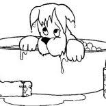 Getcolorings.com has more than 600 thousand printable coloring pages on sixteen thousand topics thousands of printable coloring pages, for kids and adults! Dog Soaking Wet When He Take A Bath Coloring Pages Bulk Color