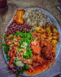A delicious casado in the central market of San Jose costa rica! Carbs do  your thing! : rFoodPorn