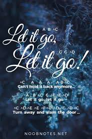 Let it ab go, let it eb go. Let It Go Frozen Disney Letter Notes For Beginners Music Notes For Newbies