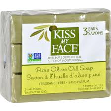 Kiss My Face Pure Olive Oil Moisturizing Soap Pack Of 3 4 Oz Pure Olive Oil Olive Oil Soap Fragrance Free Products