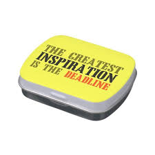 The Greatest Inspiration Is Deadline Funny Meme Jelly Belly Tin Zazzle Com Funny Memes Jelly Belly Memes