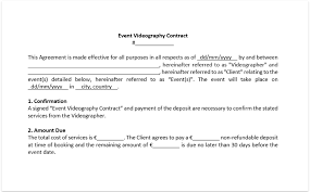 Photography and camera news, reviews, and inspiration. Wedding Video Contract Template For Wedding Videographer Download Free