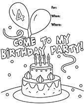 Print coloring of party and free drawings. Printable Greeting Cards Coloring Pages Topcoloringpages Net