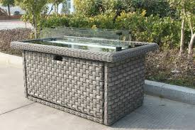 Garden coffee table fire pit. Alfresco Serena Claudius Rectangular Gas Fire Pit Coffee Table Ebay