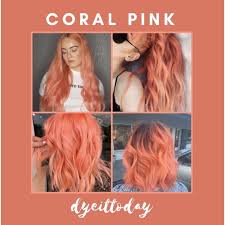 The easiest and quickest way to get a brown hair color from dark purple hair is going to a professional. Coral Pink Hair Dye Set Bleach And Color Shopee Philippines