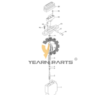 Swing Boom Remoto Control Valve 31MH-20050 for Hyundai R16-9 R17Z-9A R27Z-9  R35Z-7 R35Z-9 R55-9 R60-9S R80CR-9