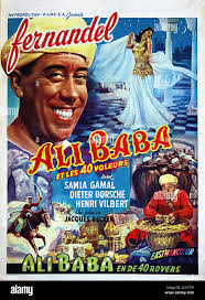 Ali Baba et Les Quarante Voleurs - Poster francese di film depoca Foto  stock - Alamy