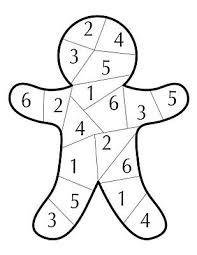 Gingerbread Dice Game Jeux De Nombre Jeux Coloriage Jeux